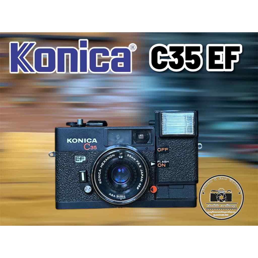 กล้องฟิล์ม KONICA C35 EF KONICA HEXANON 38MM.F2.8