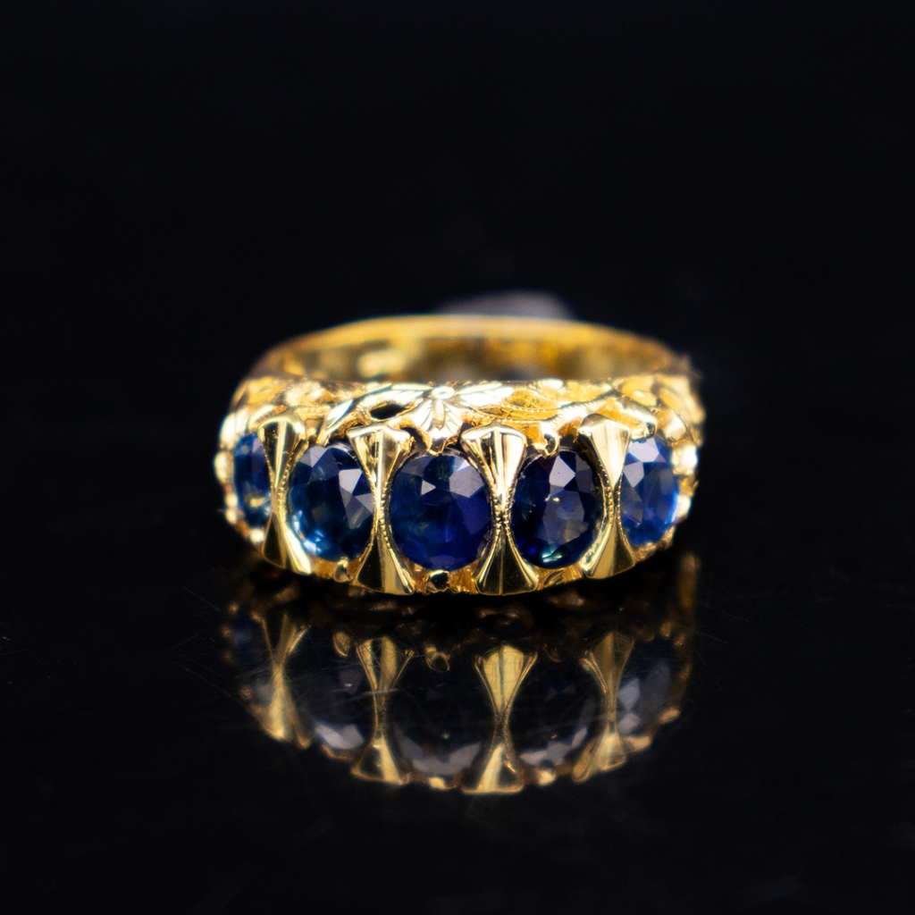 แหวนพลอยไพลินบางกะจะ จันทบุรี (BLUE SAPPHIRE) ตัวเรือนเงินแท้92.5%ชุบทองคำขาว ไซด์นิ้ว 53 หรือเบอร์ 6.5 US พลอยแท้จากประ