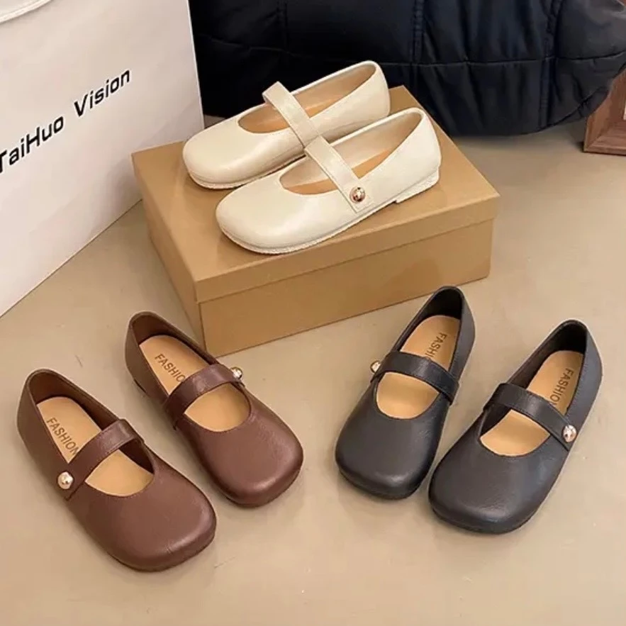 พร้อมส่งจากไทย【0824】รองเท้าMARY JANEโซคิวท์ใส่สบายๆกลางแจ้งน่ารักสุดๆ