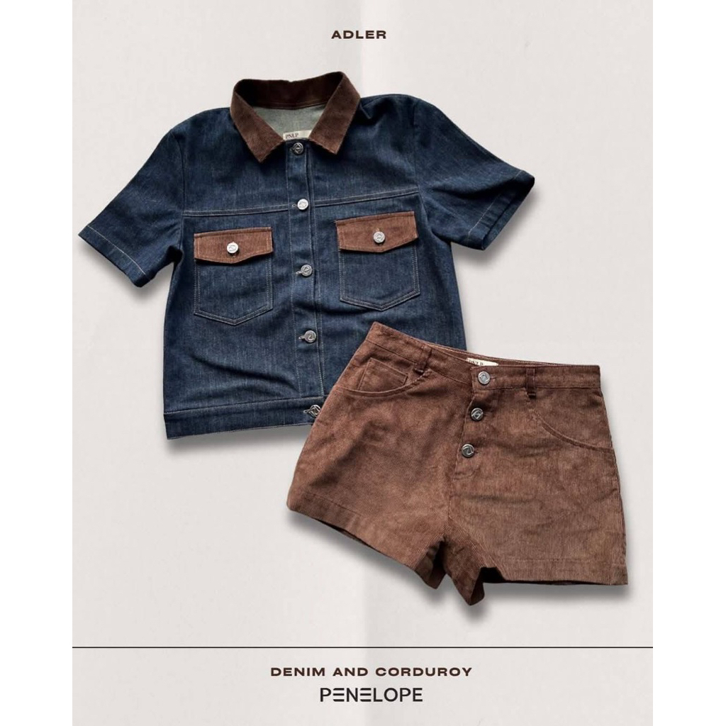 ADLER Denim&Corduroy JACKET and SHORTS