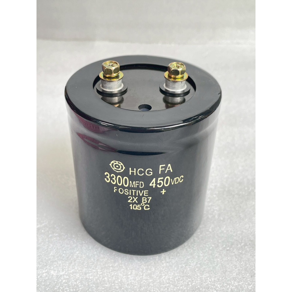 CAPACITOR 3300UF 450V ขนาด 75x85mm แท้ใหม่ แท้ C3300UF450V C 3300UF450V C3300UF 450V C450V3300พร้อมส