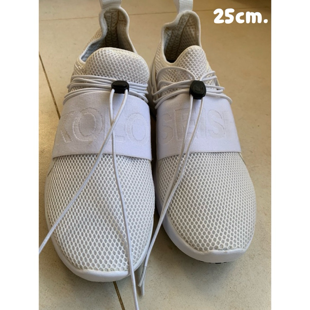 รองเท้าผ้าใบสีขาวแบรนด์Kolon sport ของแท้100%