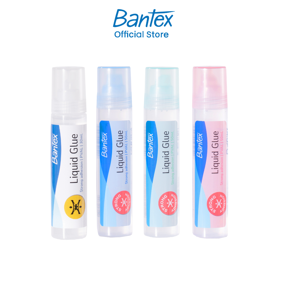Bantex กาวน้ำแท่ง กาวน้ำใส 1แท่ง ปริมาณ30ml 50ml แห้งเร็ว ติดทน หัวกาวสะดวกใช้งานง่ายมาก Liquid Glue