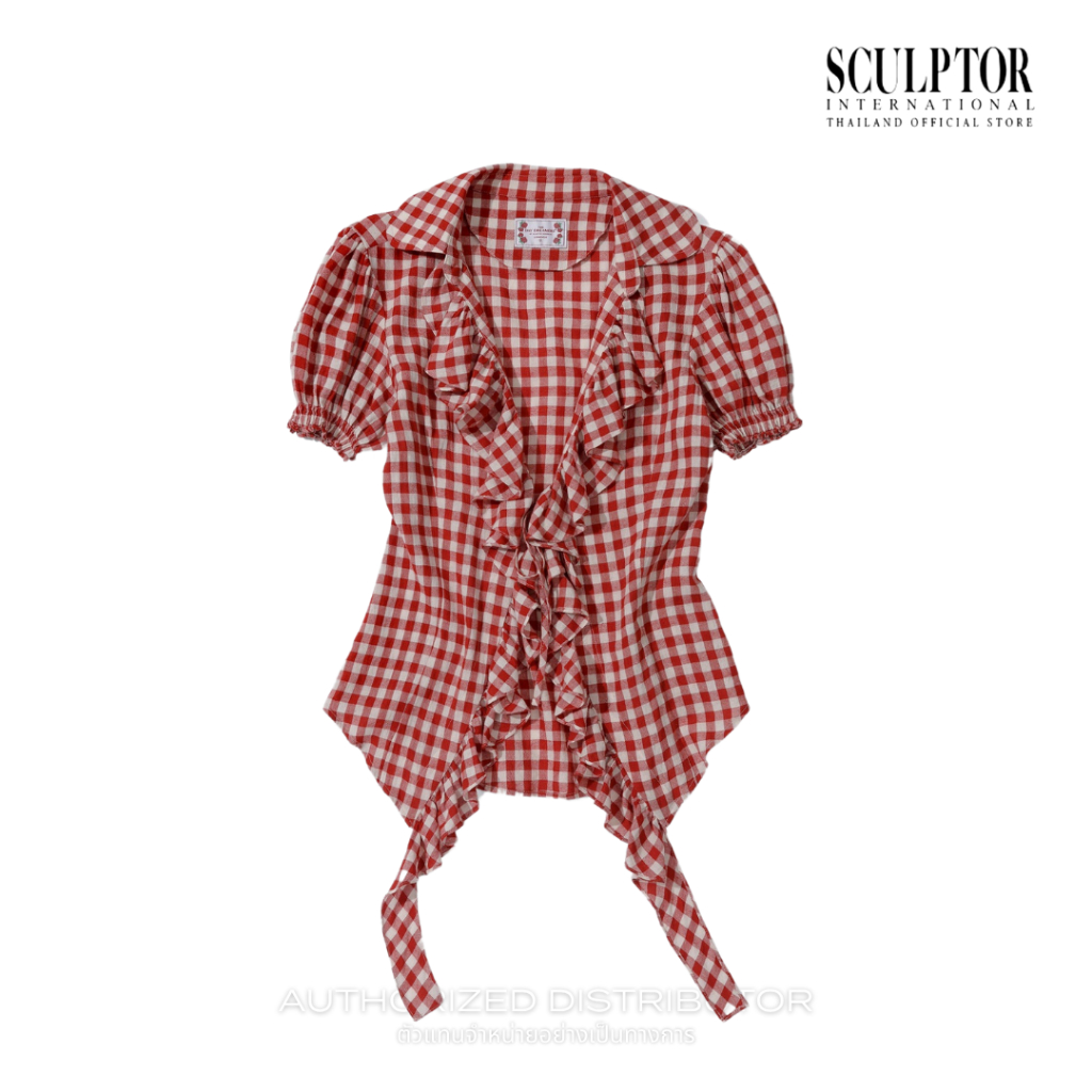SCULPTOR® เสื้อ Cottage Open Blouse — صورة 7