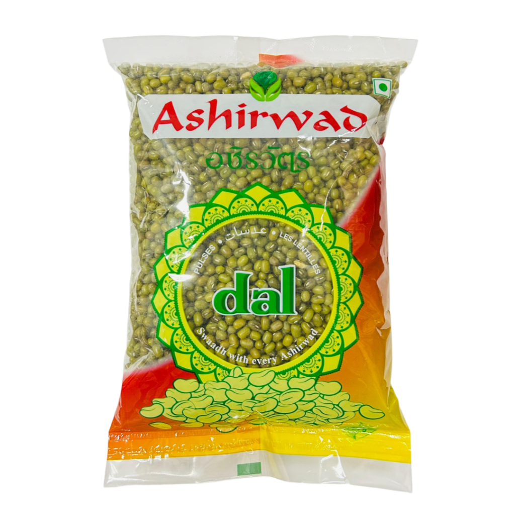 ถั่ว Ashirwad Moong Sabut 500 GMS