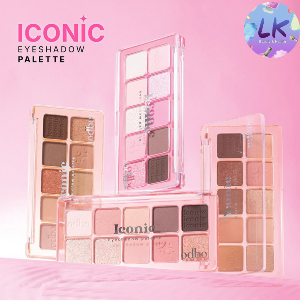 Odbo Iconic Eyeshadow Palette 7g. พาเลทตา 10 เฉดสี