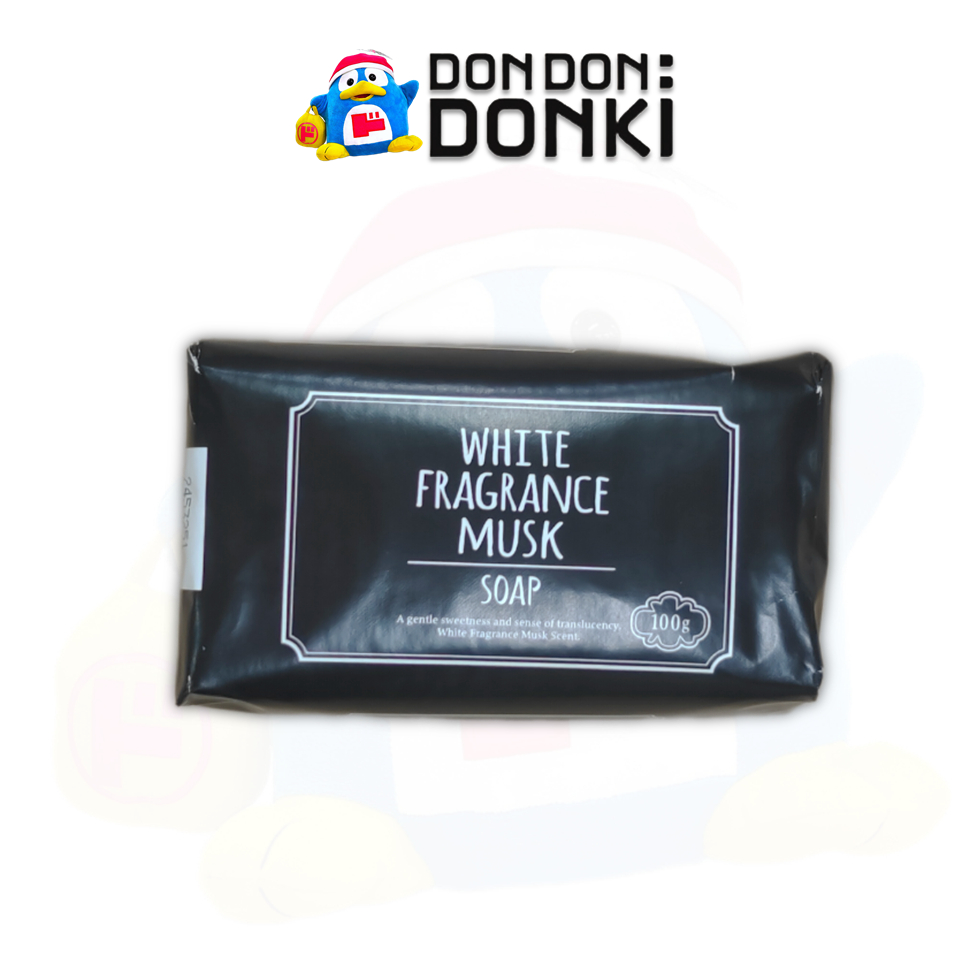 [สบู่ไวท์มัสก์ กลิ่นหอมเฉพาะที่ดองกิ] White Fragrance Musk Soap 100 g