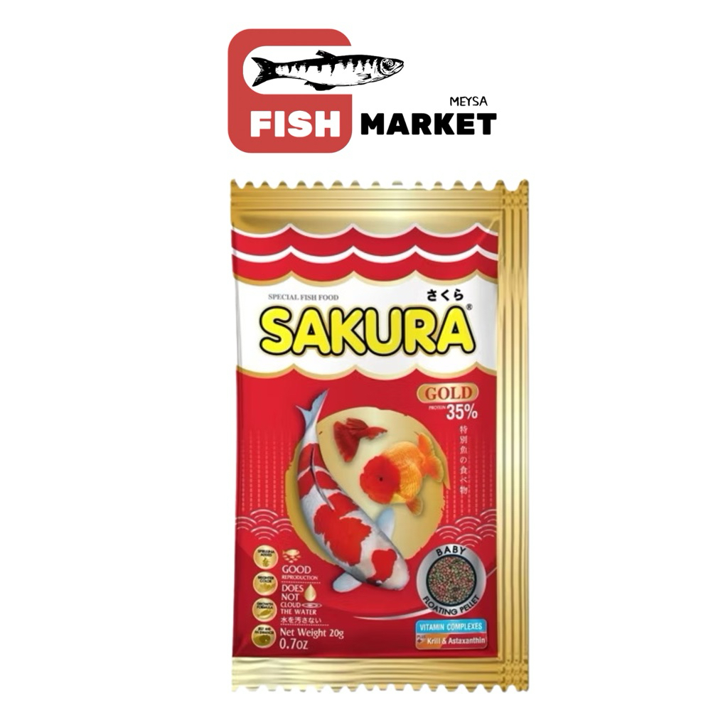 SAKURA GOLD อาหารปลาซากุระ 20g.