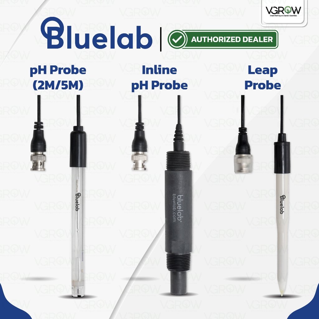 [ส่งฟรี] Bluelab pH Probe สำรอง ใช้ทดแทนตัวเดิม หัวถอดเปลี่ยนได้ pH leap probe Inline Sensor