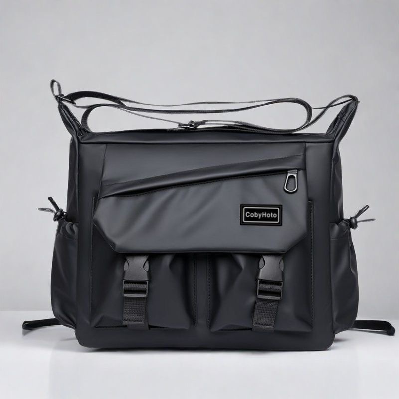 กระเป๋าสะพายไหล่ผู้ชายแฟชั่น Unisex Cross Body กระเป๋าหลายกระเป๋าออกแบบกันน้ําน้ําหนักเบา Casual Sport Street กระเป๋า