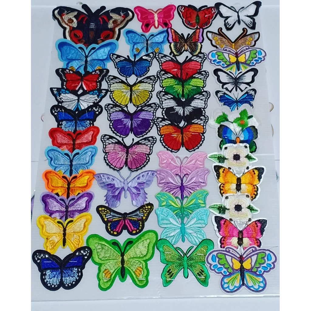 ตัวรีดติดเสื้อผ้าผีเสื้อ🦋DIY สวย รีดลงผ้า ติดกาวได้