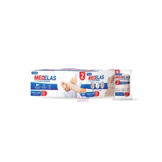 ยกกล่อง 12 ม้วน ผ้าพันเคล็ด ผ้ายืดพันเคล็ค คุณภาพสูง Elastic Bandage Longmed Medelas ผ้าพันแผลแบบยืด ผ้ายืด