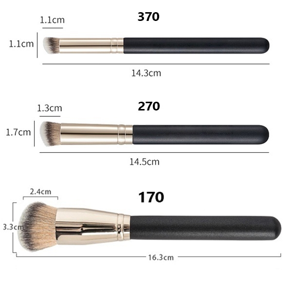 Nail.World แปรงรองพื้นและคอนซีลเลอร์ แปรงรองพื้น แปรงเซ็ตติ้ง คุณภาพสูงแปรงรองพื้น แปรงแต่งหน้ามืออาชีพ แปรงขนนุ่มพกพา - รูปที่ 2