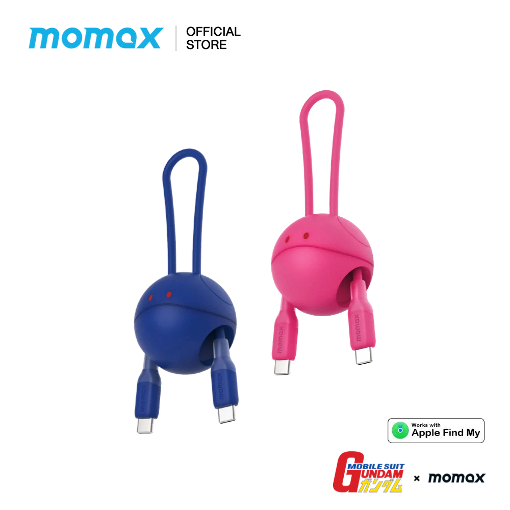 MOMAX x GUNDAM อุปกรณ์ติดตาม Pinpop Haro Find My Locator With 1-Link Flow 0.2m USB-C Cable Limited E