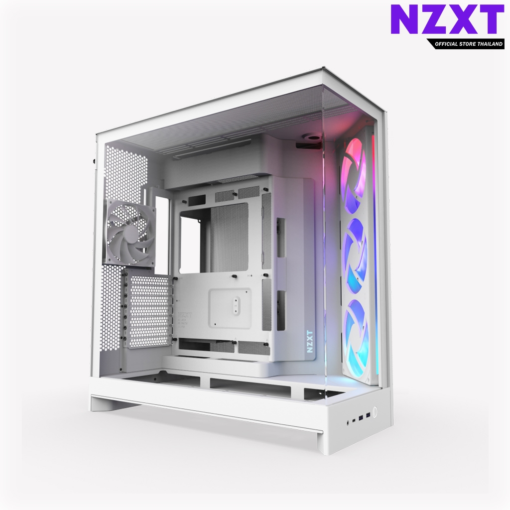 CASE NZXT H9 FLOW RGB [2025] WHITE : CM-H92FW-R1