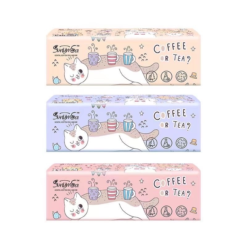 1บาท ห่อใหญ่ยาว วันที่25- 00:00/21:00 ส่งทุกวัน coffee tea  ทิชชู่ห่อใหญ่ หนา 3 ชั้น ลายแมว ส่งไทย olbighome. - ภาพย่อย 2