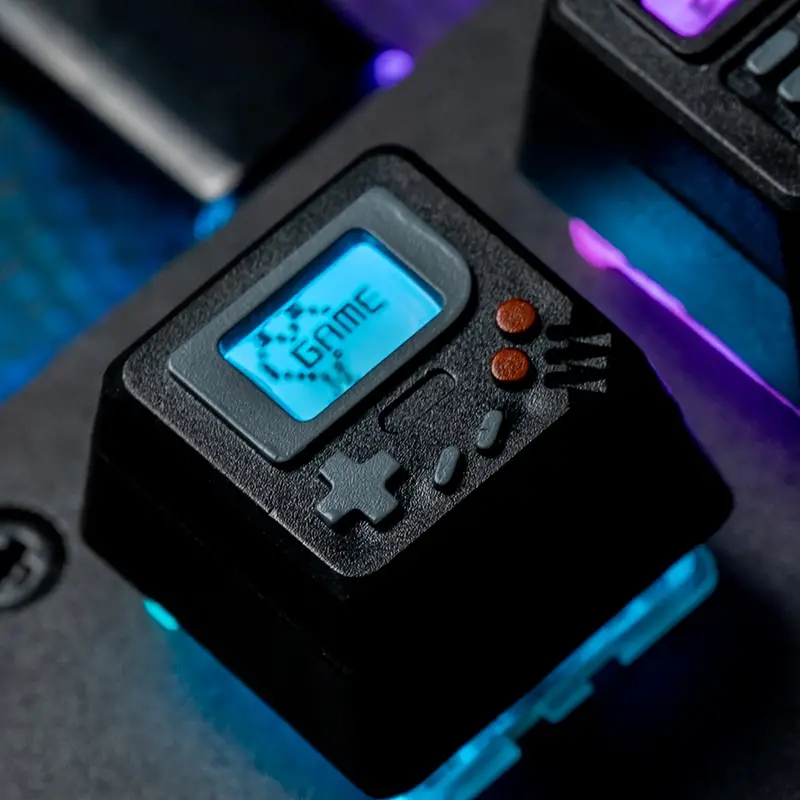 [K-04] Custom Keycap ปุ่มคีย์บอร์ดเรโทรไฟ RGB โปร่งแสง ใช้ได้กับ Mechanical Keyboard สวิตช์ MX รูปที่ 2