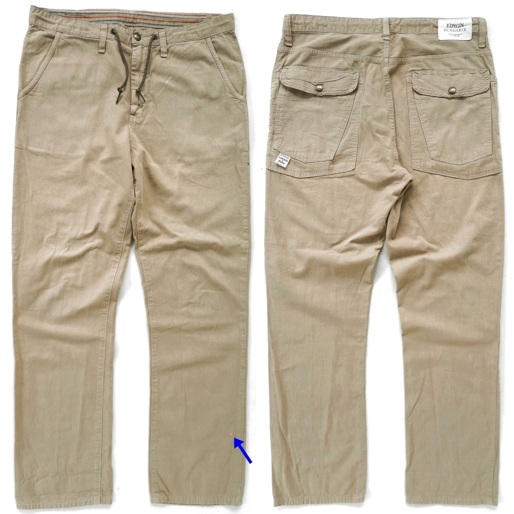 EDWIN COTTON x HEMP Double Pocket Relex Pants Japan made