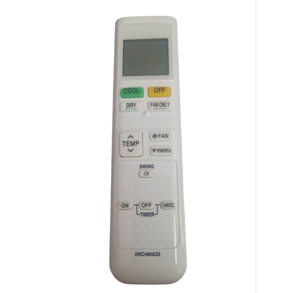 Remote Air Daikin ARC480A33 สินค้าใช้งานง่ายแค่ใส่ถ่านก็สามารถใช้งานได้เลย สินค้าใหม่