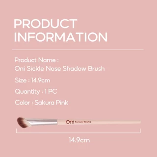 Oni Sickle Nose Shadow Makeup Brush contour brush, แปรงแต่งจมูก แปรงทรงเคียว แปรงแต่งหน้า เครื่องมือแต่งหน้า