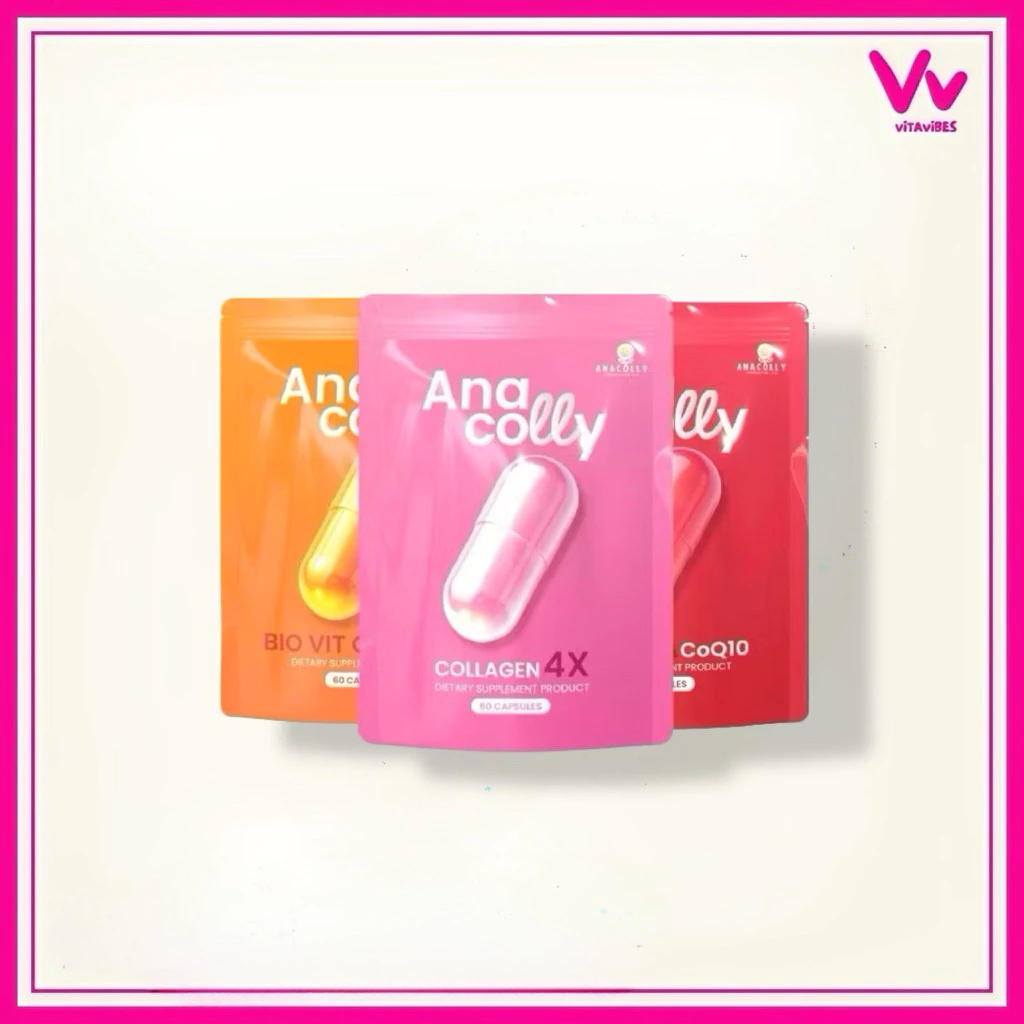 [แพคเกจใหม่]Anacolly Collagen /Acerola Cherry/Gluta สูตรใหม่ ของแท้100%