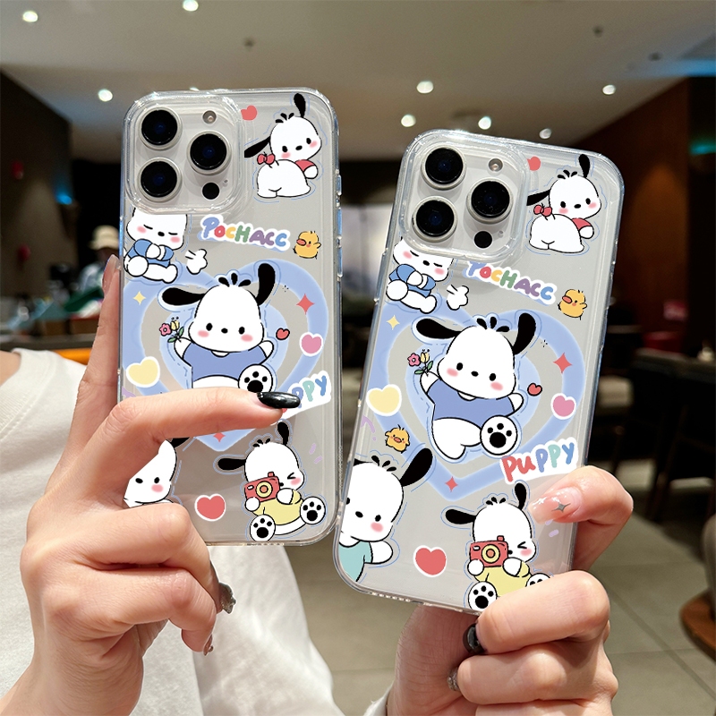 เคสไอโฟน11 💖กรณีโทรศัพท์โปร่งใส💖ส่งจากไทย เคสไอโฟน for iPhone11 12 13 14 15Pro Max XR XS X 7 8P ลูกสุนัขใช้กล้อง - รูปที่ 5
