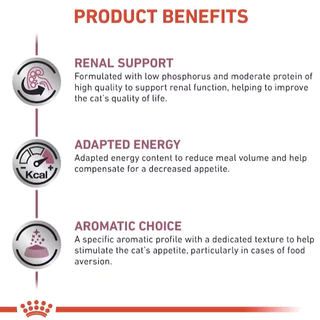 Royal Canin Vet Cat อาหารแมวเปียกรักษาโรคไต เนื้อ เกรวี่ Renal W/Fish 85g*12 ซอง