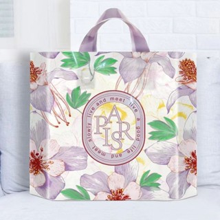 ถุงหูเทปshopping ขนาดกว้าง35สูง30ก้น6ซม.เนื้อpe(50ใบต่อแพ็ค)