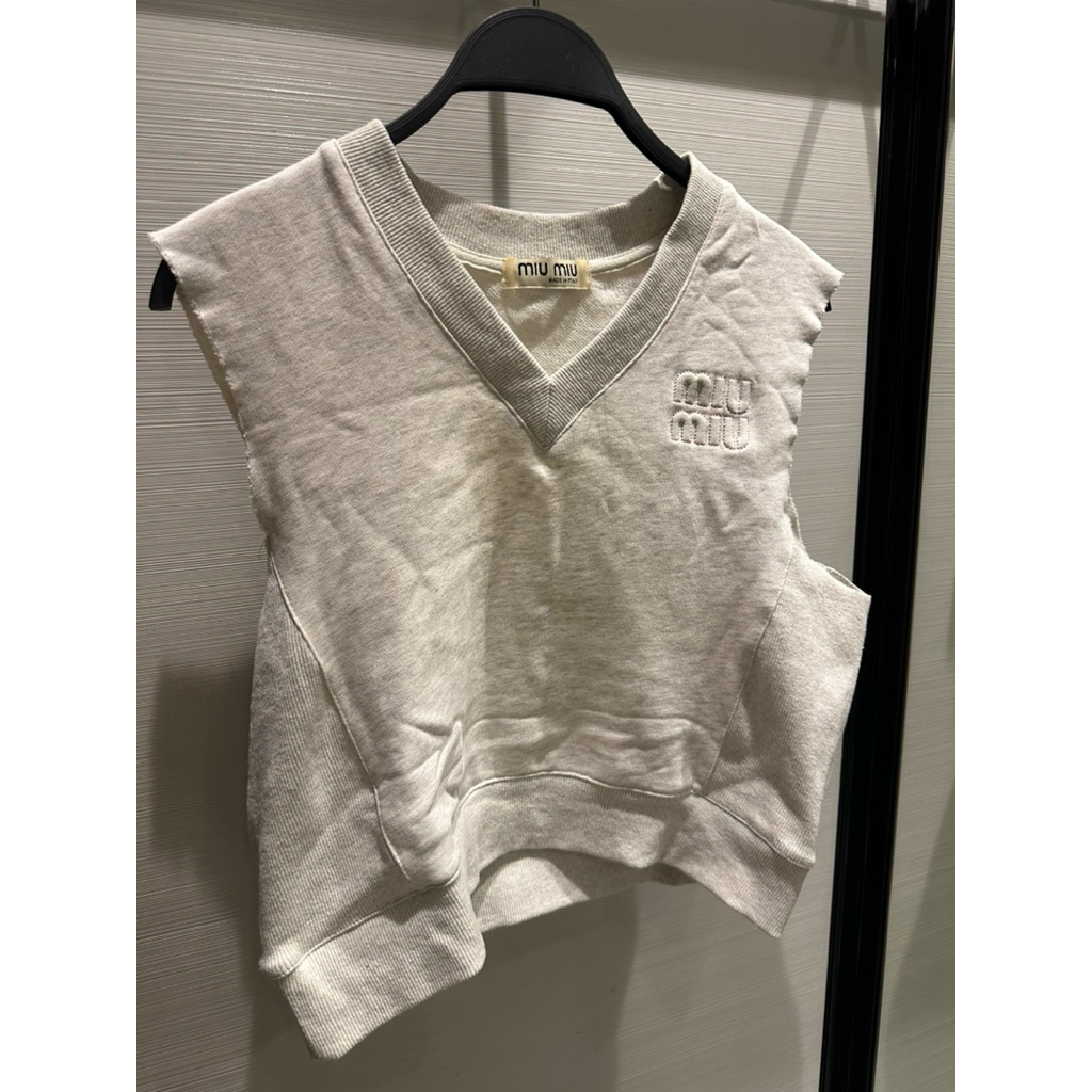 MIUMIU set ชุดเซ็ต เสื้อ&กางเกง ปัก miumiu