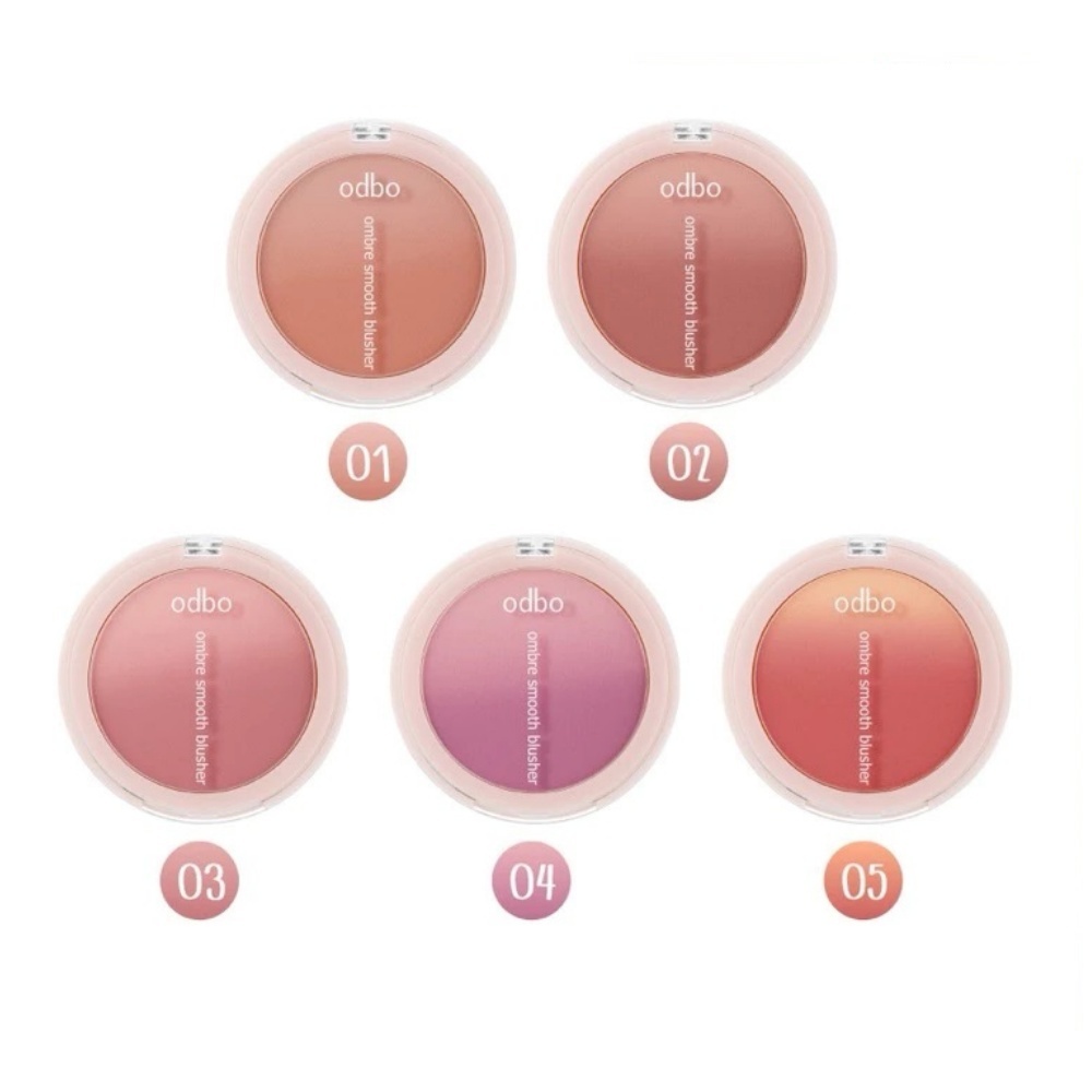 Odbo Ombre Smooth Blusher 8g OD1307 โอดีบีโอ ออมเบรย์ สมูธ บลัชเชอร์