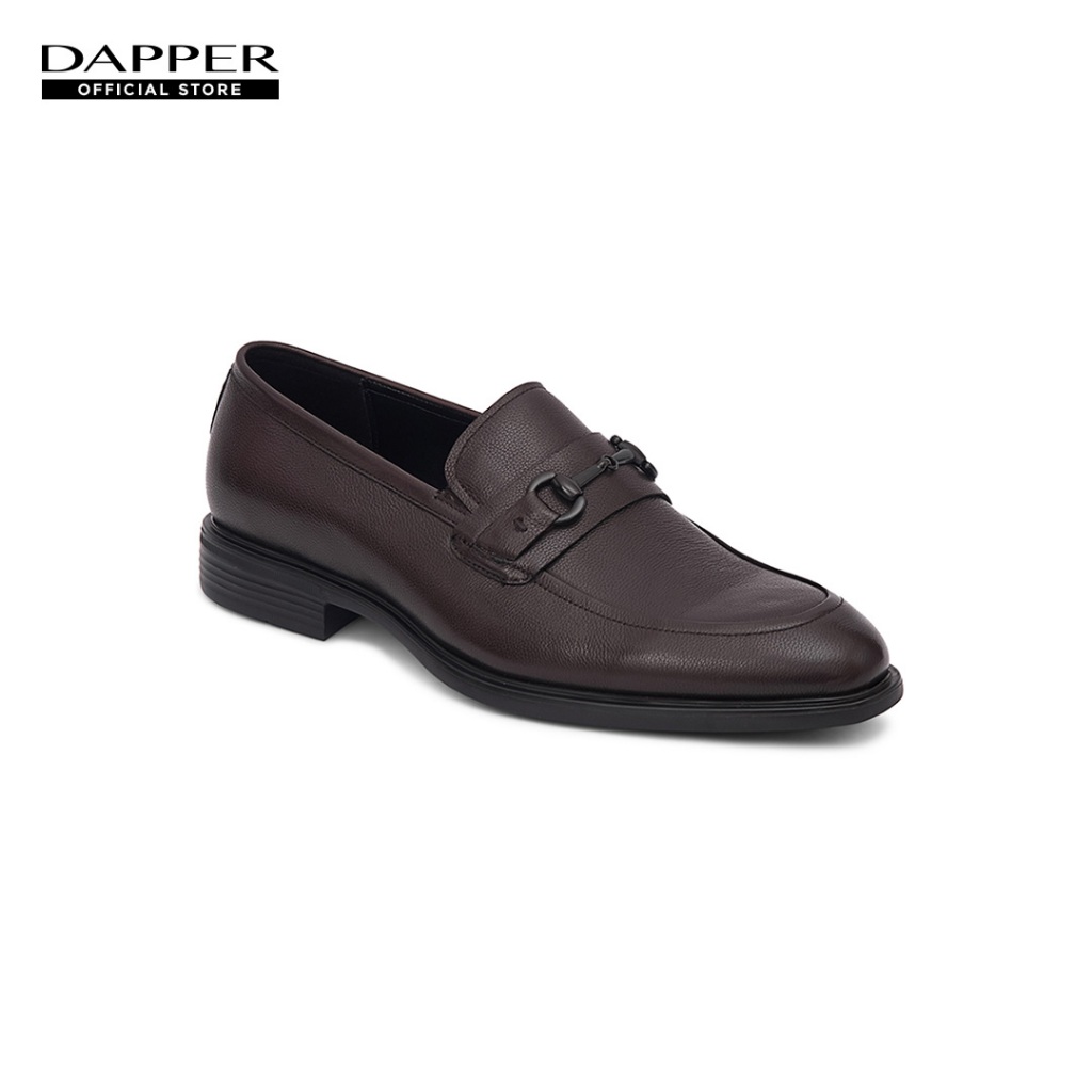 DAPPER รองเท้าหนัง แบบสวม Horsebit Loafers สีน้ำตาล (HBK/BR/712LH1)