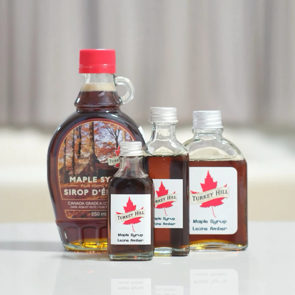[แบ่งขาย] 🍁 TURKEY HILL Maple Syrup 250ml - LEONE DARK เมเปิ้ลไซรัปขวดแก้ว