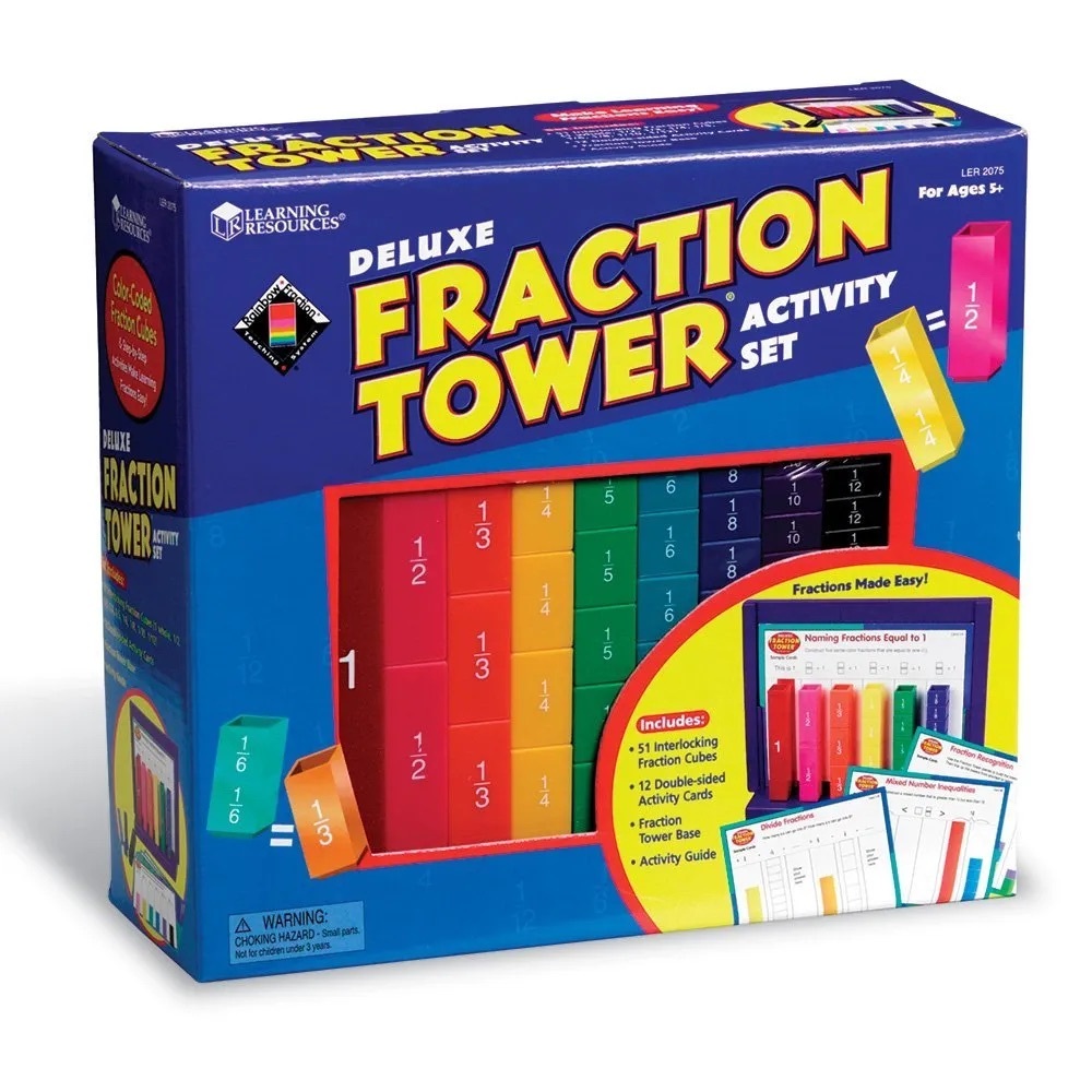 Deluxe Fraction Tower – Activity Set [Learning Resources]