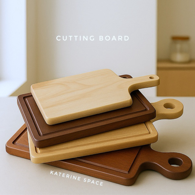 เขียงไม้มีด้ามจับเขียงสเต็ก ใช้เสิร์ฟอาหารเช่นสเต็ก ชีส หรือหั่นอาหาร