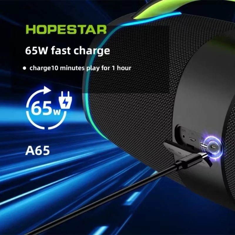 HOPESTAR รุ่น A65 ลำโพง Bluetooth 300 วัตต์ กันน้ำ IPX6 ปรับเสียงเบส 3 โหมด ของแท้ประกันศูนย์ไทย 1ปี