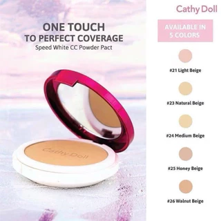 Cathy Doll Speed White CC Powder Pact เคที่ดอลล์ แป้งลายเสือ สปีด ไวท์ ซีซี พาวเดอร์