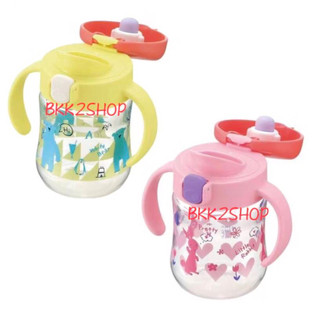 Richell ริเชล ถ้วยหัดดื่ม แก้วยกดื่ม Step3 TLI Clear Drinking Bottle Mug 200 ml.