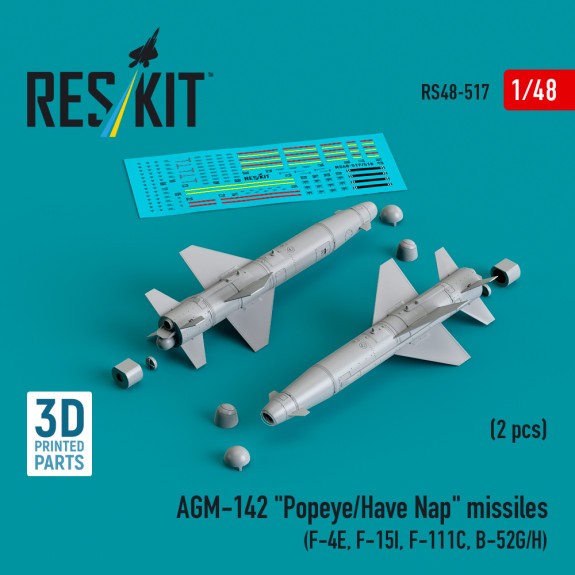 RS48-0517_AGM-142 (A, B, C, D) "Popeye/Have Nap" missiles (2 pcs) (F-4E, F-15I, F-111C, B-52G/H) (3D
