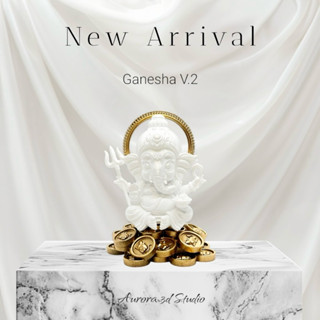 พระพิฆเนศ ปางประทานพร ประทับบนฐานเหรียญทอง ขนาดองค์สูง 8 และ…