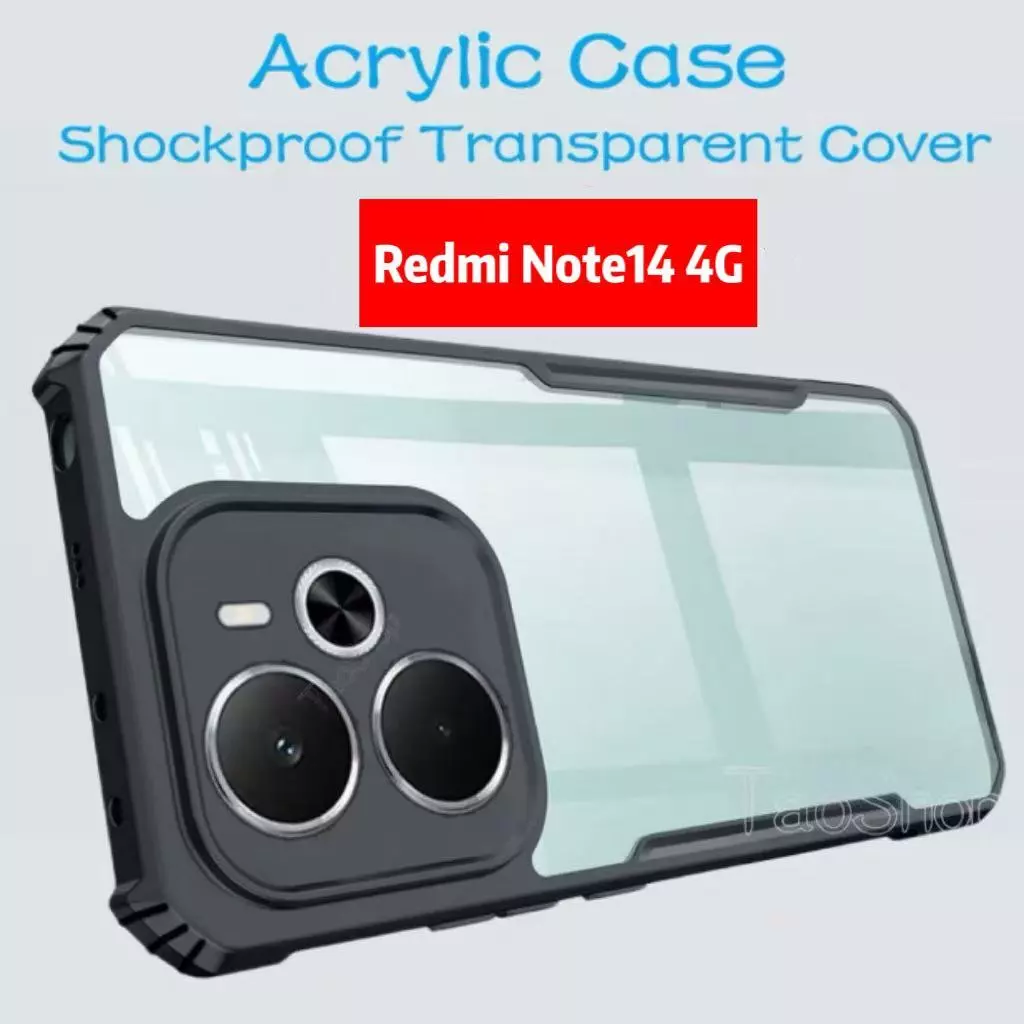 เคสขอบสี หลังใส สำหรับ Xiaomi Redmi Note14 Pro Plus Poco X7 เคสกันกระแทก Redmi Note14 Note14Pro +