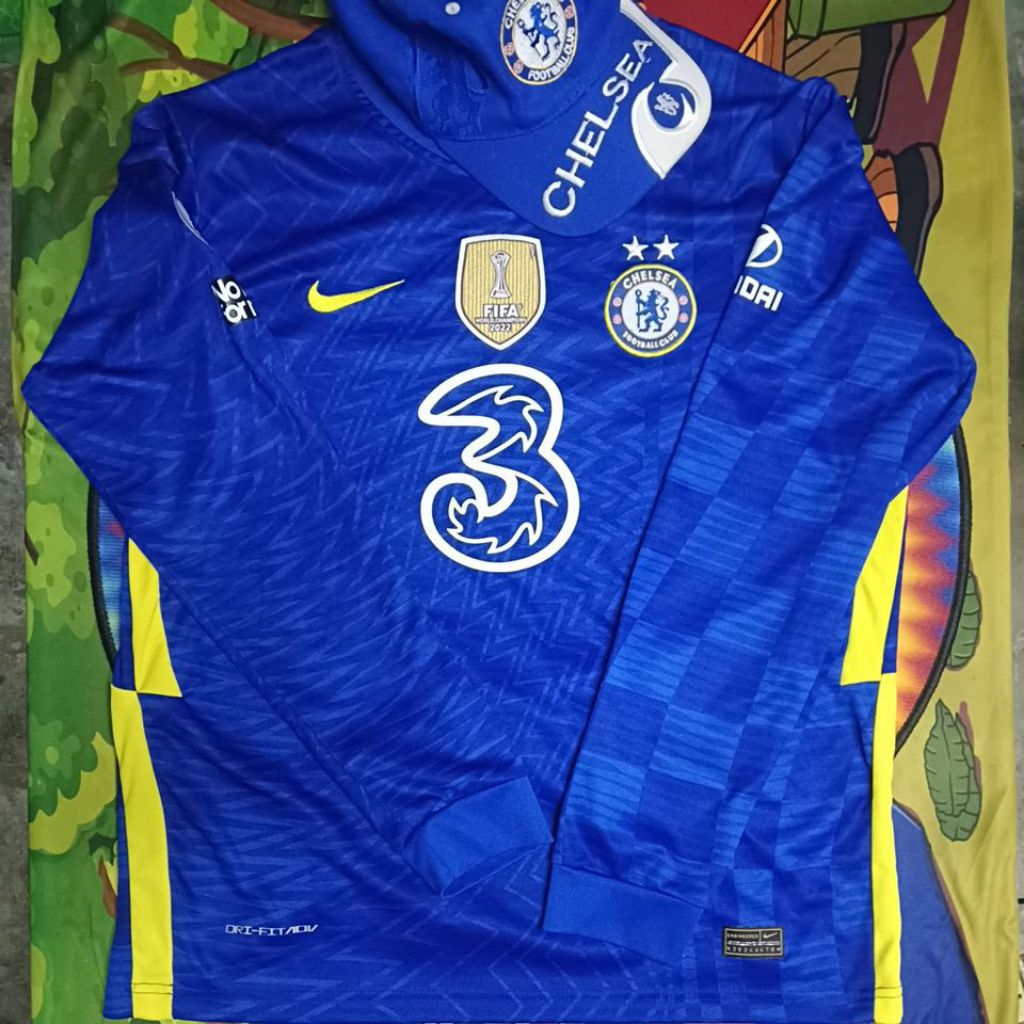 ชุดเสื้อแขนยาว+หมวก ทีมฟุตบอล เชลซี Chelsea FIFA 2022