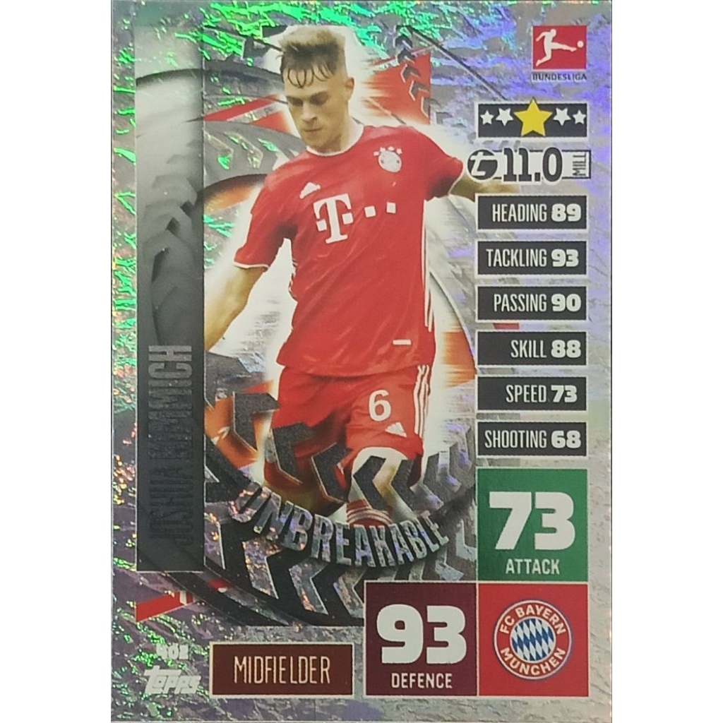 2020 Topps Match Attax Bundesliga #182 Joshua Kimmich Star Player Dauerbrenner Bayern Munich
