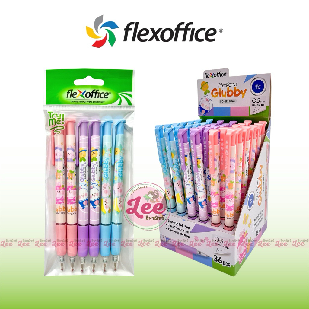 Flexoffice Glubby ปากกาลูกลื่น 0.5mm