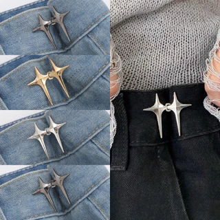 พร้อมส่ง!! ตะขอปรับเอวกางเกง แบบหมุดไม่ต้องใช้อุปกรณ์เย็บ ใช้กลัดเสื้อผ้าแทนการใช้กระดุม( หมุดตะขอ )