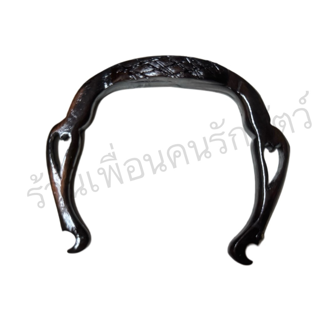 เกือกม้า ไม้ขาวดำ ห่วงลีลา ตัวC ตกแต่งกรงนก ประดับ