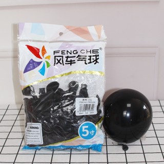 ลูกโป่งสีดำ สีดำ Black balloon ขนาด 5นิ้ว 12นิ้ว 18นิ้ว 24นิ…
