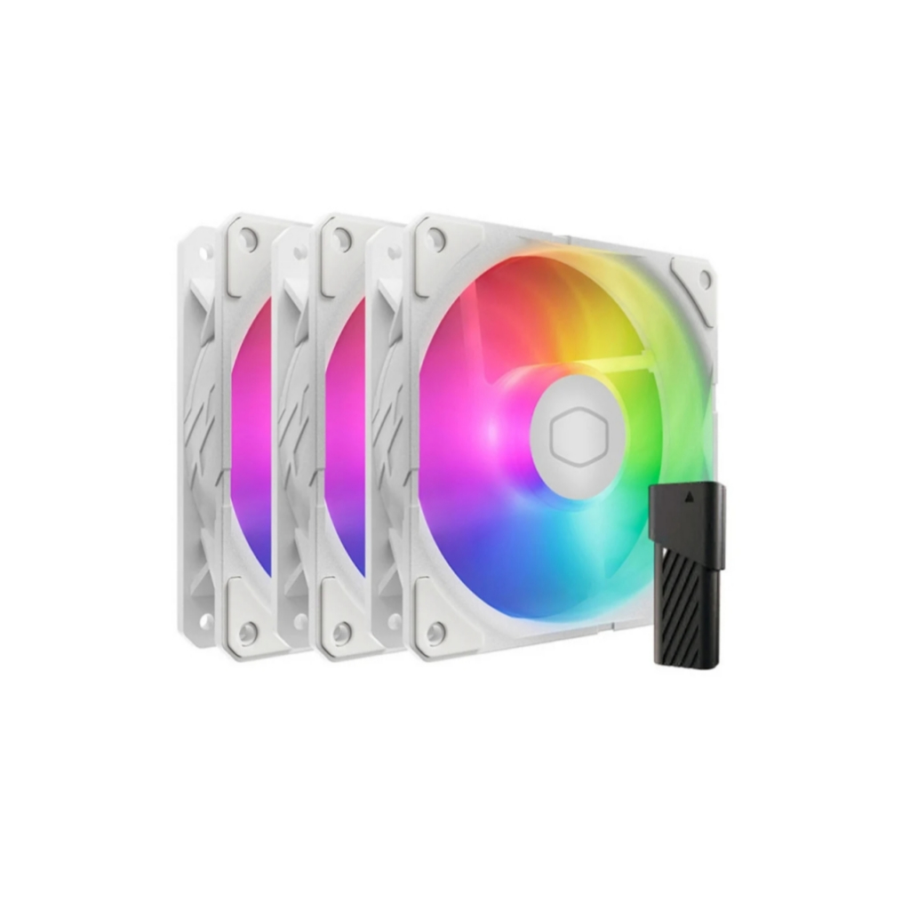 FAN CASE 12CM COOLER MASTER SICKLEFLOW EDGE 120 ARGB WHITE EDITION 3IN1 (MFX-B2DW-253P2-R2)