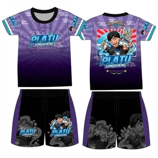 ชุดปลาทูสองเข่ง ฮิตฮอตโดนใจหนูๆวัย2-12ปี เสื้อ+กางเกง