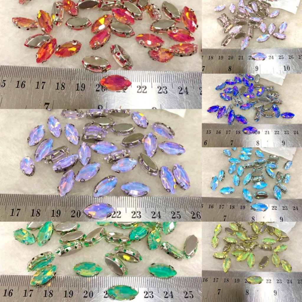 เพชรหนามเตยวงรี เงาไฮโซสวยขนาด7/15  50เม็ด