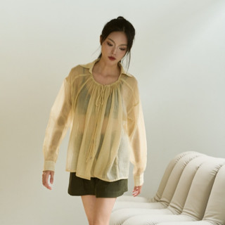 SALE!!  nichii - Uni Shirt เสื้อเชิ้ตคอปก (สินค้า sale ไม่รั…